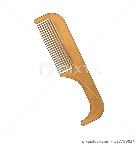 Illustration of Hair Comb 137799024
