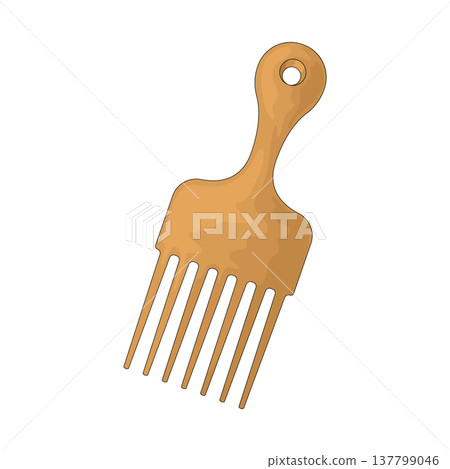 Illustration of Hair Pick Illustration of Hair Pick 137799046