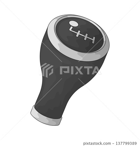 Illustration of Shift Knob Illustration of Shift Knob 137799389