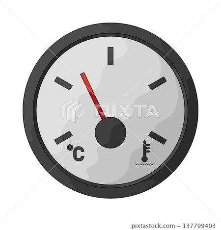 Illustration of Oil Gauge Illustration of Oil Gauge 137799403