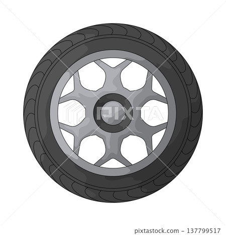 Illustration of tire Illustration of tire 137799517