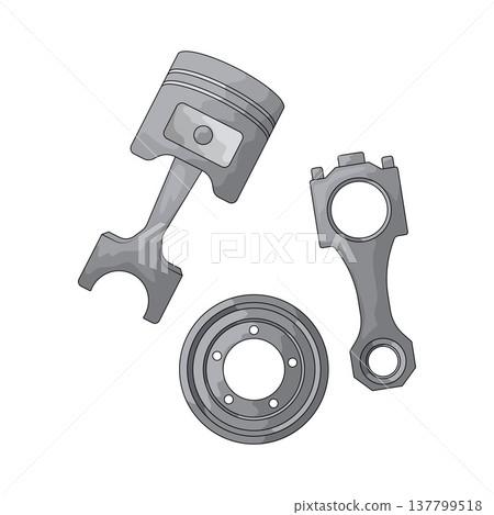 Illustration of Spare part Illustration of Spare part 137799518