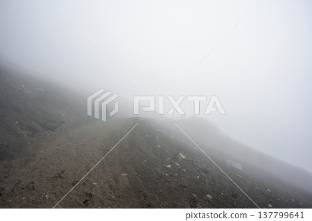 Mount Fuji climb: Weather deteriorating Mount Fuji climb: Weather deteriorating 137799641