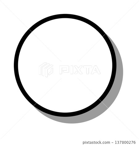Circular frame with drop shadow Circular frame with drop shadow 137800276