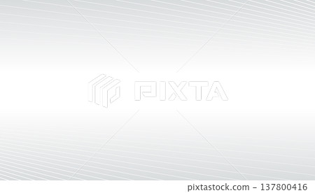 Abstract white wave lines overlap on copyspace gray gradient background, Vector illustration 137800416