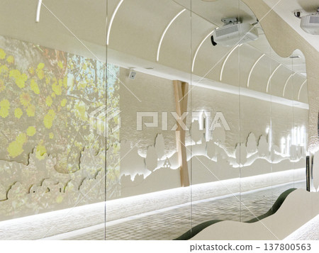 The light-filled Hoshigaoka Gate Tunnel at Higashiyama Zoo and Botanical Gardens in Nagoya City 137800563