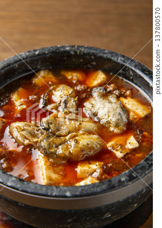 Authentic and delicious spicy mapo tofu Chinese cuisine Authentic and delicious spicy mapo tofu Chinese cuisine 137800570