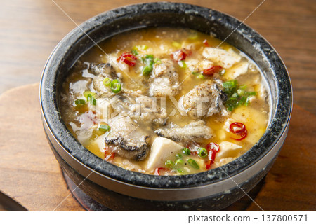 Authentic and delicious spicy mapo tofu Chinese cuisine Authentic and delicious spicy mapo tofu Chinese cuisine 137800571