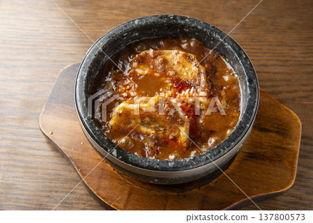 Authentic and delicious spicy mapo tofu Chinese cuisine Authentic and delicious spicy mapo tofu Chinese cuisine 137800573