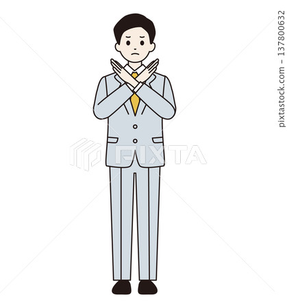 一名身穿西裝的男子擺出不雅姿勢(全身照) 一名身穿西裝的男子擺出不雅姿勢(全身照) 137800632