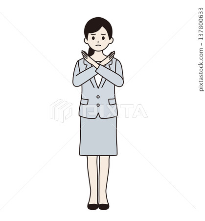 一名身穿西裝的女子擺出不雅姿勢(全身照) 一名身穿西裝的女子擺出不雅姿勢(全身照) 137800633