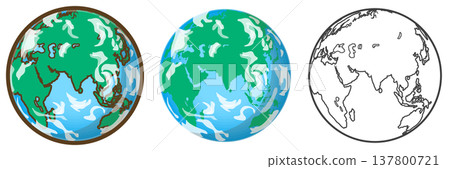 Earth (Asia, Europe, Africa, Indian Ocean) Earth (Asia, Europe, Africa, Indian Ocean) 137800721