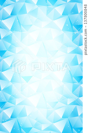 A polygon frame with a cold, icy image (vertical) A polygon frame with a cold, icy image (vertical) 137800848