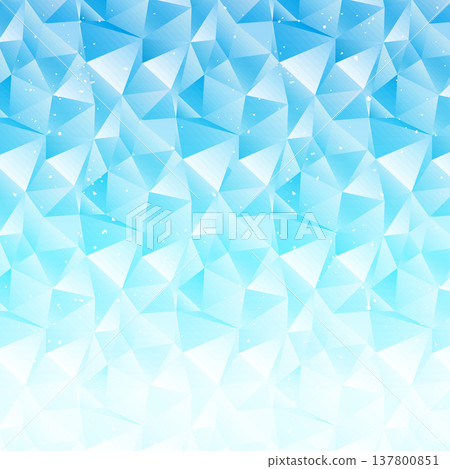 Square polygon background with a cold, icy image. 137800851