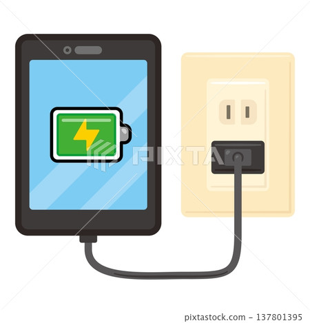 平板電腦充電和電源插座示意圖。 平板電腦充電和電源插座示意圖。 137801395