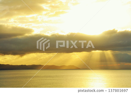 Hokkaido Ocean and Angel Ladder Hokkaido Ocean and Angel Ladder 137801697