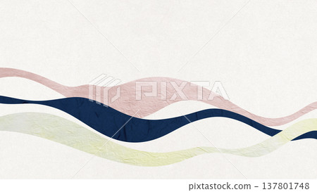 使用日本紙和日本模式日本現代的抽象背景材料 137801748