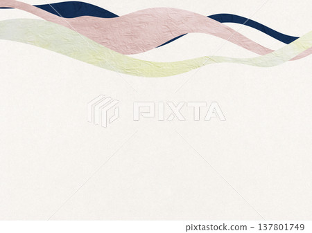 Abstract background material using Japanese paper and Japanese pattern Japanese modern 137801749
