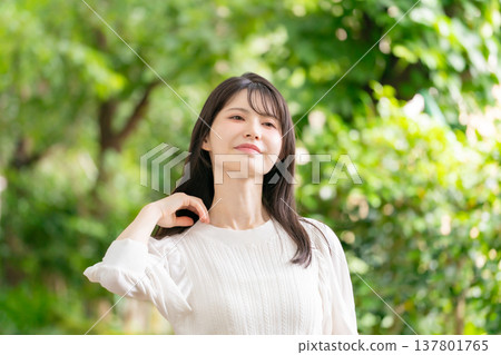 新鮮綠植，女士護髮 137801765