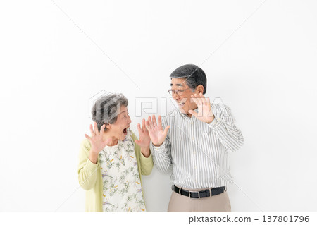 Amazing senior couple Amazing senior couple 137801796