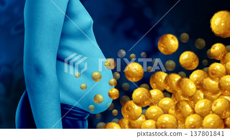 Obesity fat cells 137801841