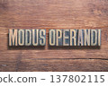 modus operandi wood 137802115