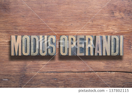 modus operandi wood 137802115
