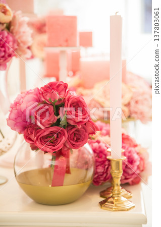 Pink and cute table coordination Pink and cute table coordination 137803061
