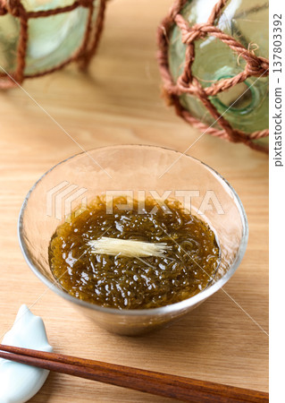Okinawan mozuku seaweed Okinawan mozuku seaweed 137803392