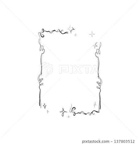 Hand drawn vector abstract outline,graphic,line vintage celebration ornament party frame in drawing elegant style.Elegant decoration vintage outline design isolated.Birthday,Christmas,Party frame. Hand drawn vector abstract outline,graphic,line vintage celebration ornament party frame in drawing elegant style.Elegant decoration vintage outline design isolated.Birthday,Christmas,Party frame. 137803512