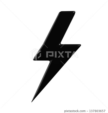 Black lightning icon Black lightning icon 137803657