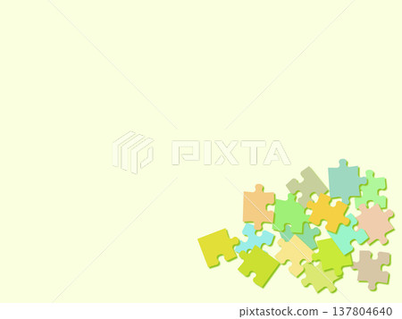 簡單的拼圖背景素材 137804640