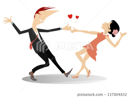 couple, dance, vector 137804832