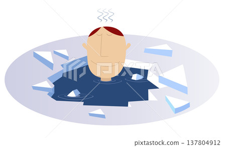 ice, man, vector 137804912