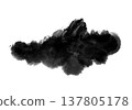 textured cloud, isolated on white background 137805178