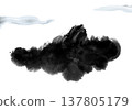 textured cloud, isolated on white background 137805179