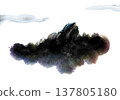 textured cloud, isolated on white background 137805180