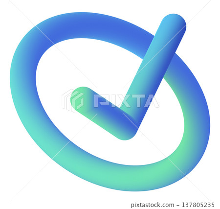 check mark fluid 3d icon pastel check mark fluid 3d icon pastel 137805235