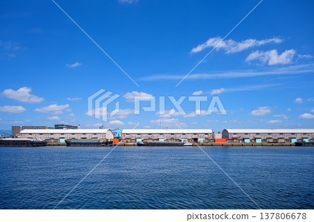 Port scenery: Ajigawa Warehouses 137806678