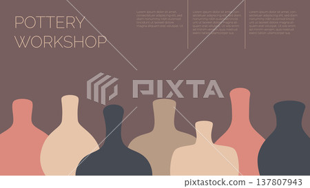 Pottery workshop advertisement Pottery workshop advertisement 137807943