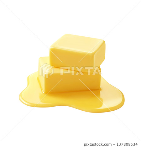 Butter illustration real Butter illustration real 137809534