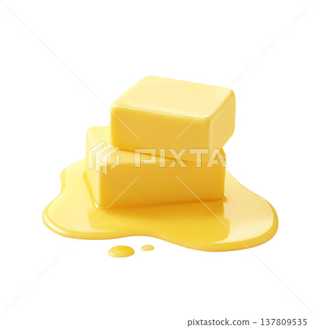 Butter illustration real 137809535