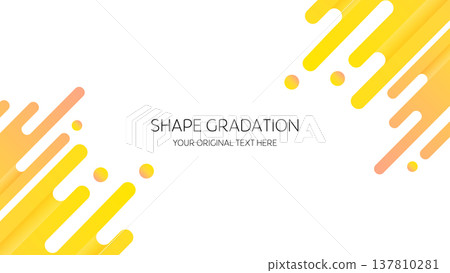 Vitamin-colored gradient frame, geometric modern design, transparent material. Vitamin-colored gradient frame, geometric modern design, transparent material. 137810281
