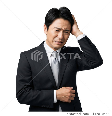 A wretched office worker 137810468