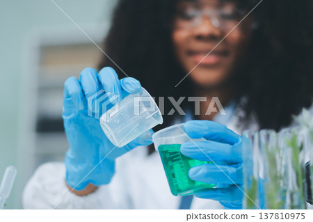Chemical Laboratory of the Food supply . Food in laboratory, dna modify .GMO Genetically modified food in lab . Chemical Laboratory of the Food supply . Food in laboratory, dna modify .GMO Genetically modified food in lab . 137810975