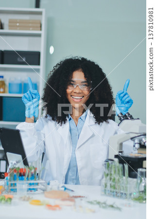 Chemical Laboratory of the Food supply . Food in laboratory, dna modify .GMO Genetically modified food in lab . Chemical Laboratory of the Food supply . Food in laboratory, dna modify .GMO Genetically modified food in lab . 137810981