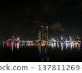 Central Da Nang riverside skyline on Han river Vietnam at night 137811269
