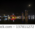 Central Da Nang riverside skyline on Han river Vietnam at night 137811272
