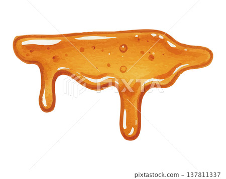Watercolor-style illustration of maple syrup Watercolor-style illustration of maple syrup 137811337