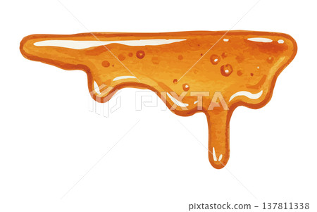 Watercolor-style illustration of maple syrup Watercolor-style illustration of maple syrup 137811338